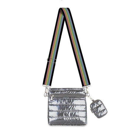 Puffer Crossbody - Rainbow Stripe