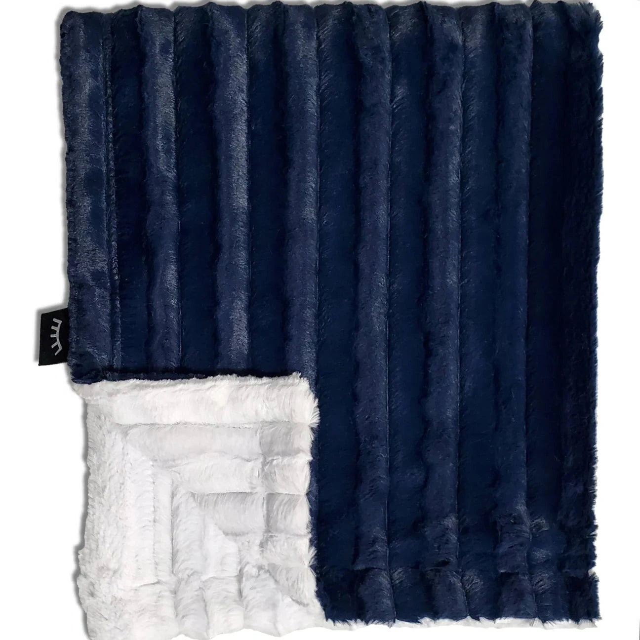 Minky Blanket Chinchilla - Snowhite
