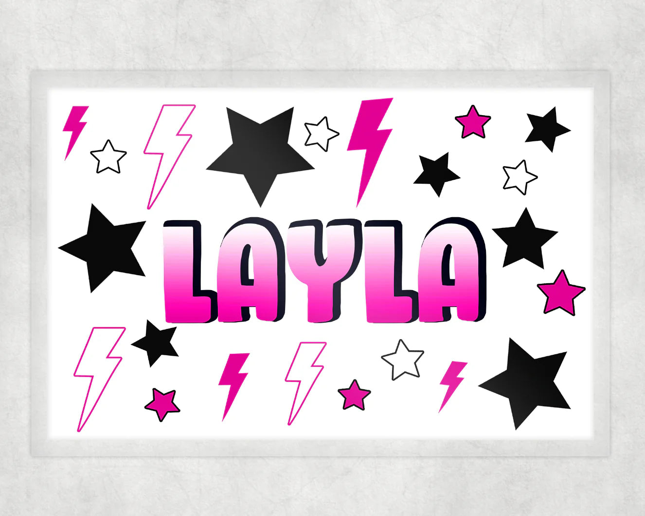 Dishware - Stars & Bolts Hot Pink