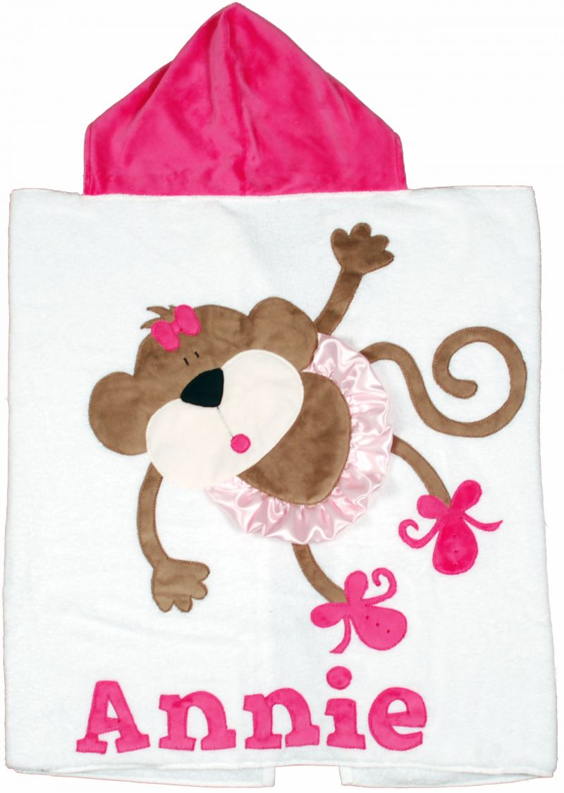 Twinkle Toes Plush Minky Hooded Towel