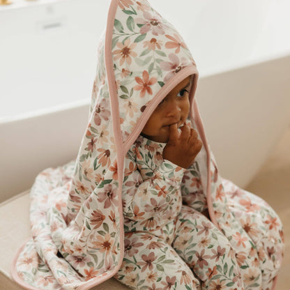 Baby Knit Hooded Towel - Natalie