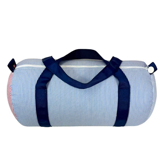 Medium Duffle Bag - Yankee Doodle Seersucker