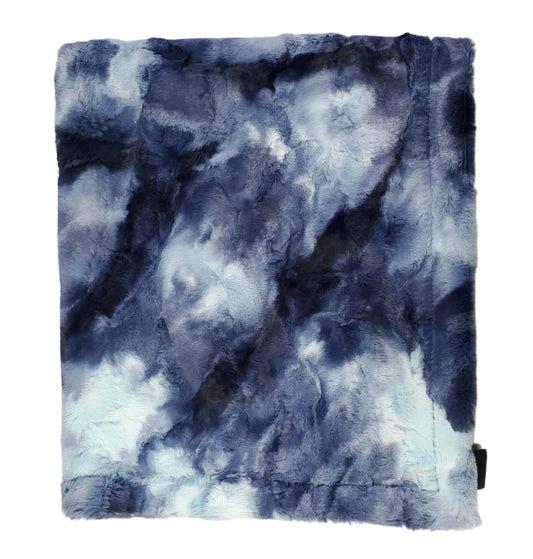 Minky Blanket Sorbet Sky Navy