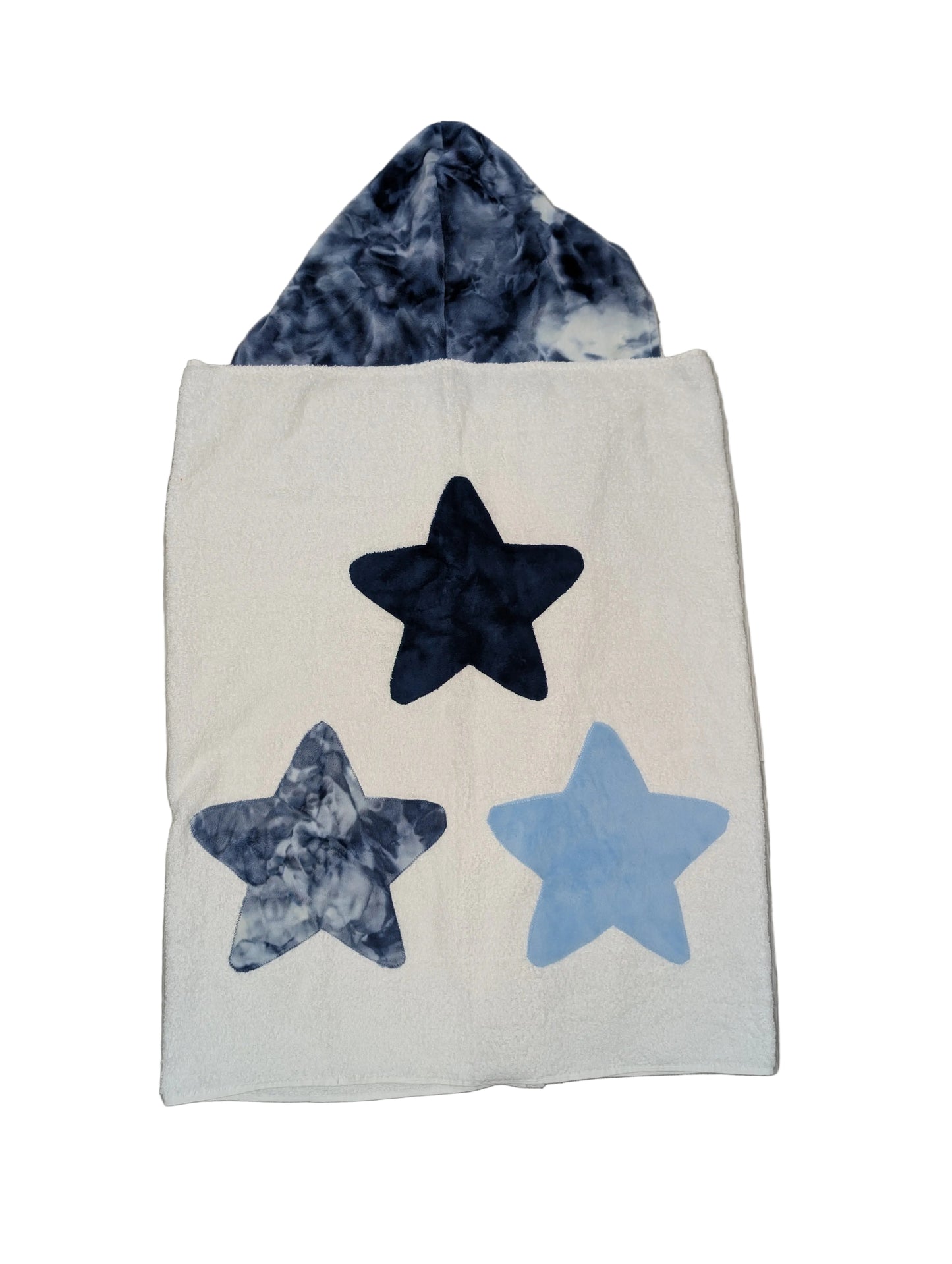 Boogie Baby Hooded Towel - Blue Stars