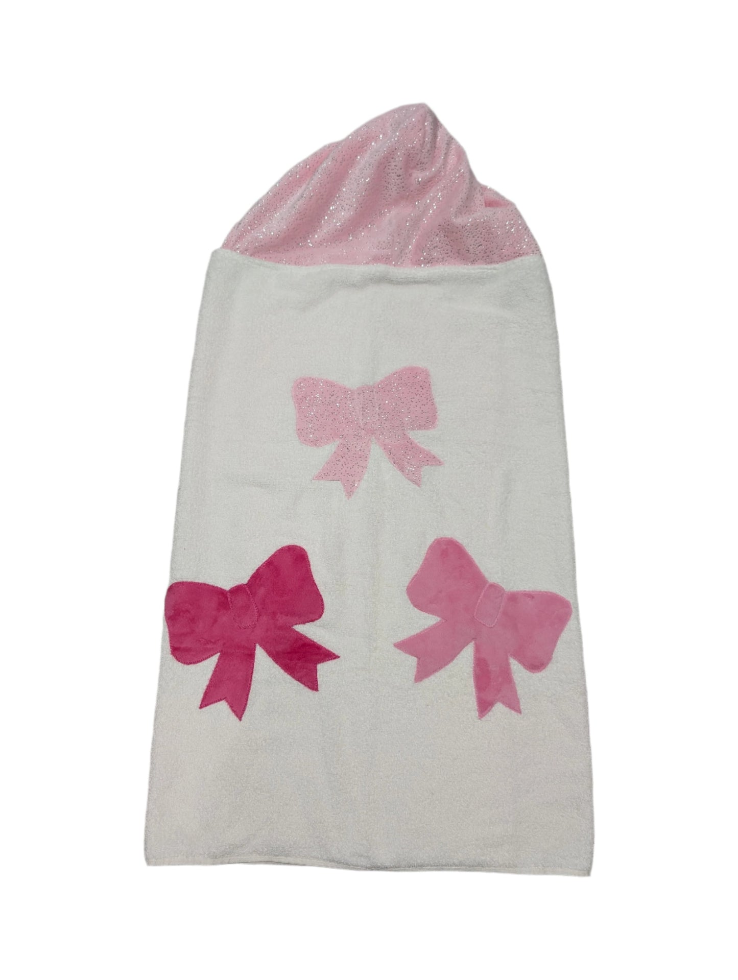 *Stock* Boogie Baby Hooded Towel - Pink Bows