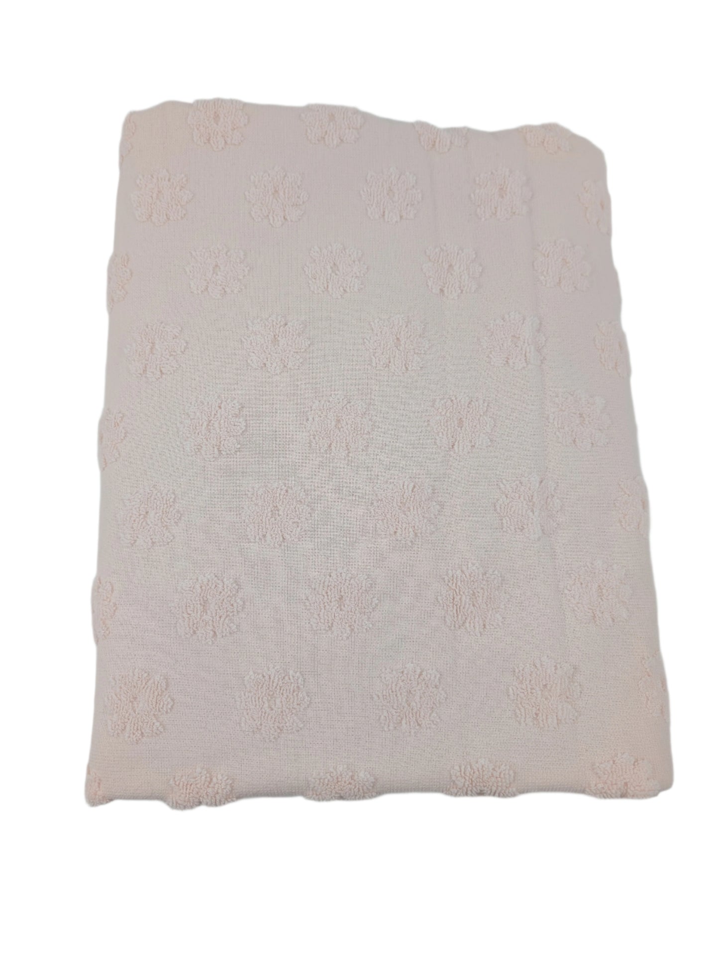 Hooded Towel - Pink Embossed Flowers