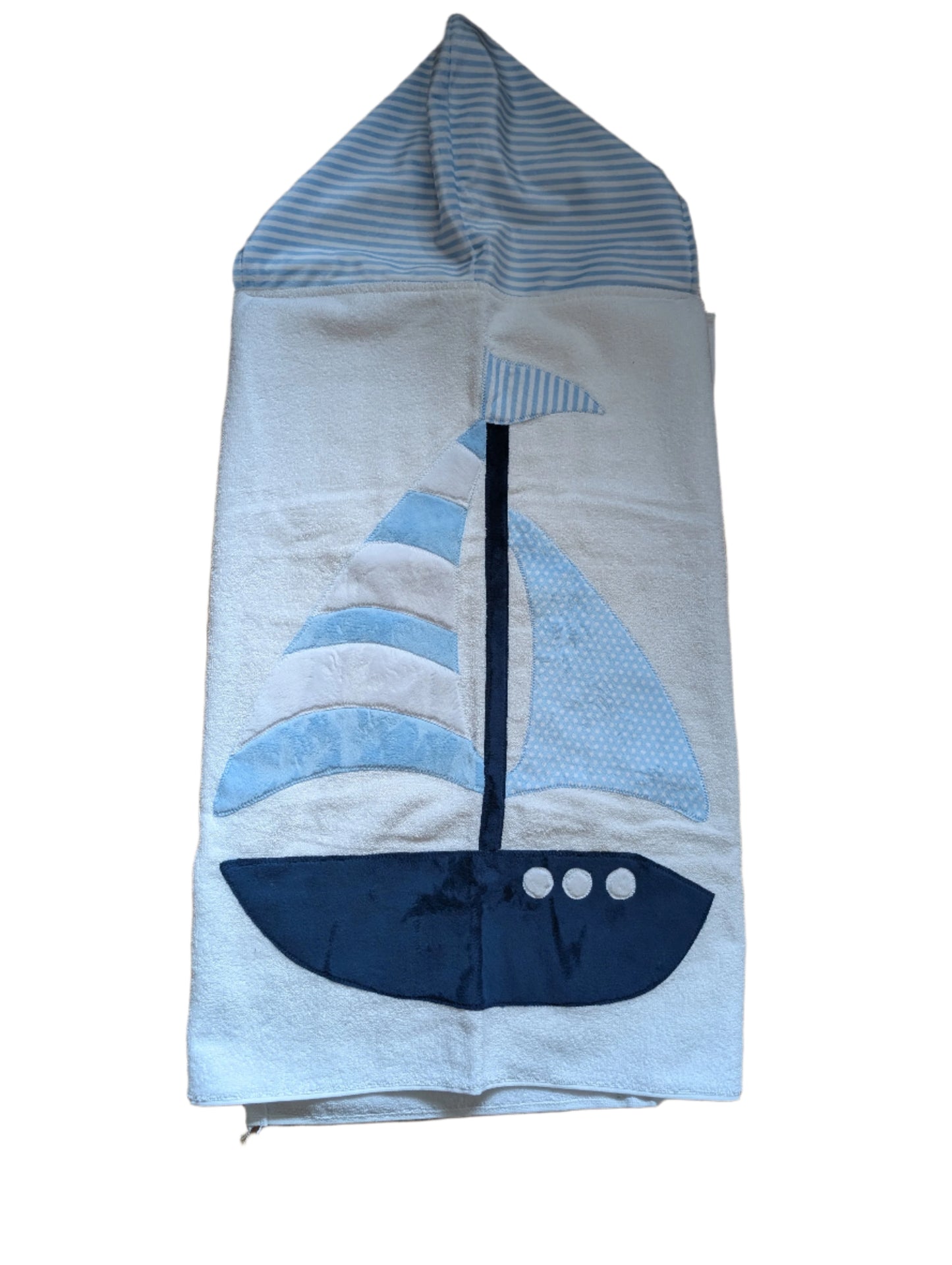 *Stock* Boogie Baby Hooded Towel - Sailboat