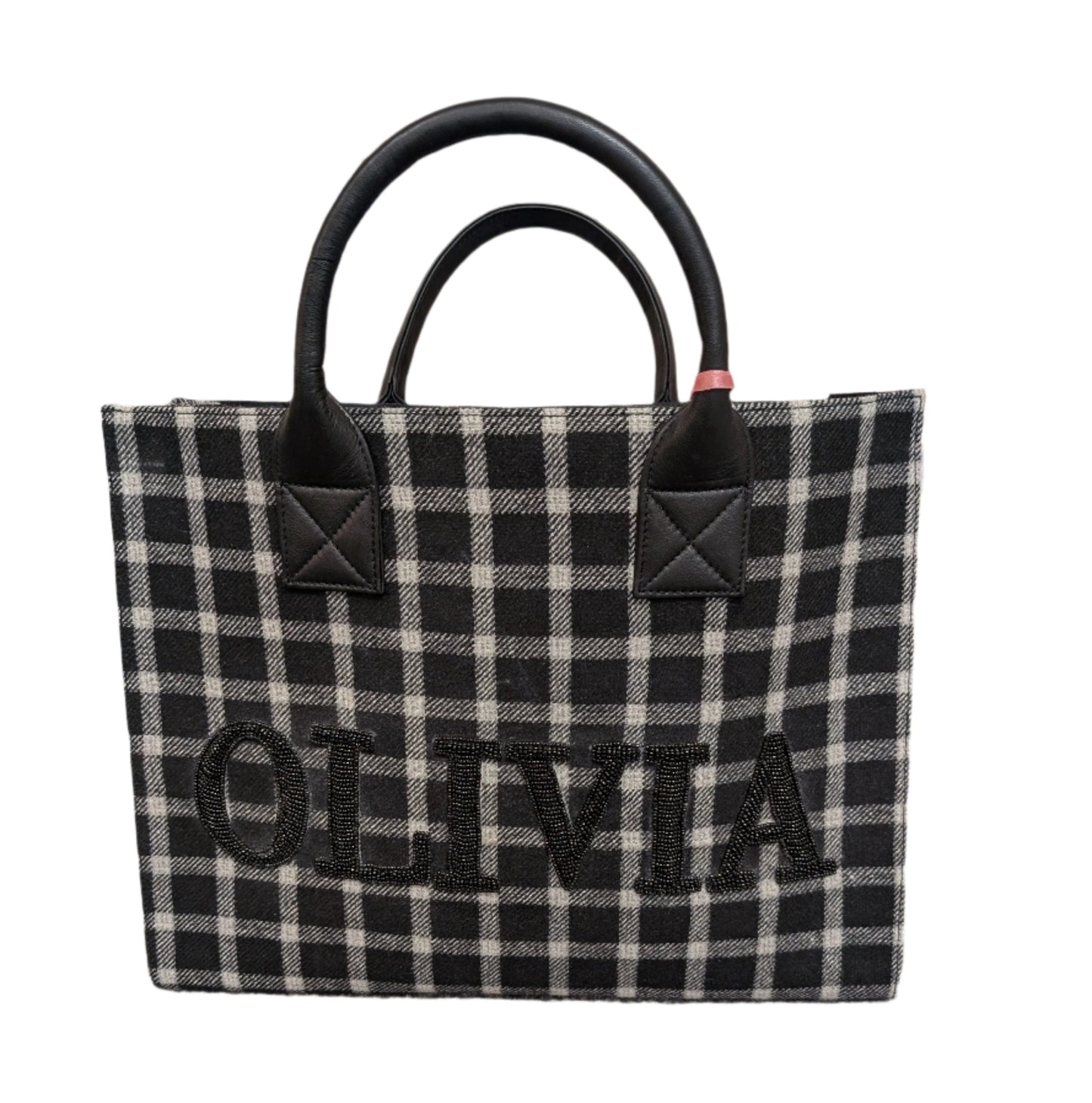 Beaded Tote - Flannel