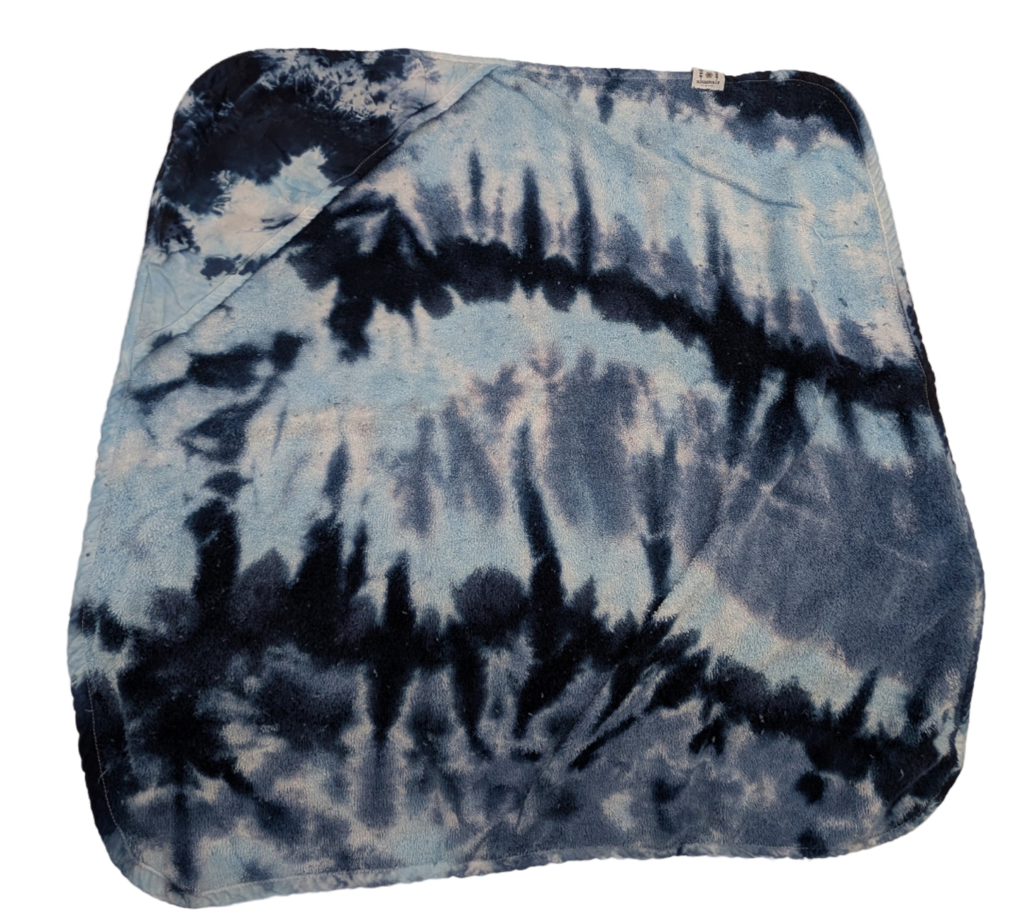 Hooded Baby Towel - Tie Dye Blue