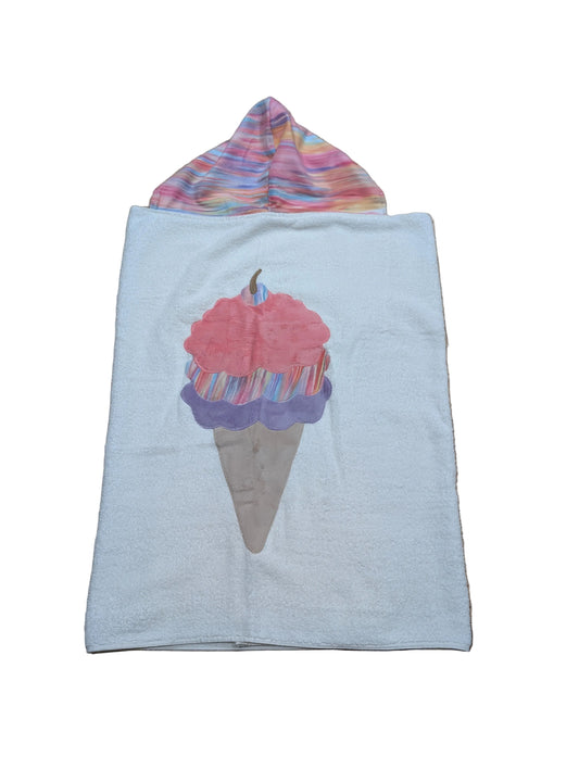 *Stock* Boogie Baby Hooded Towel - Ice Cream