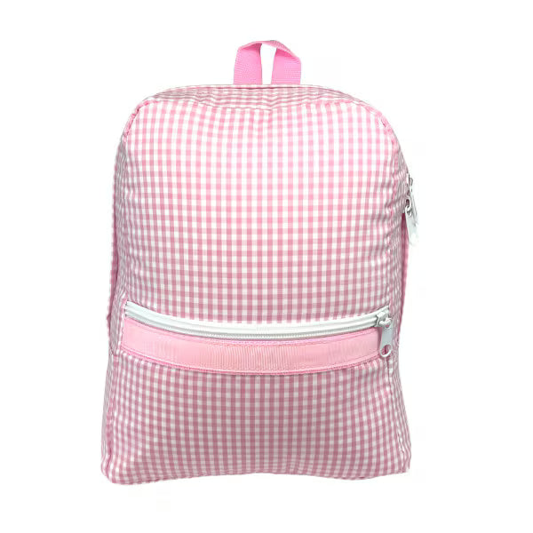 Pink Gingham Medium Knapsack