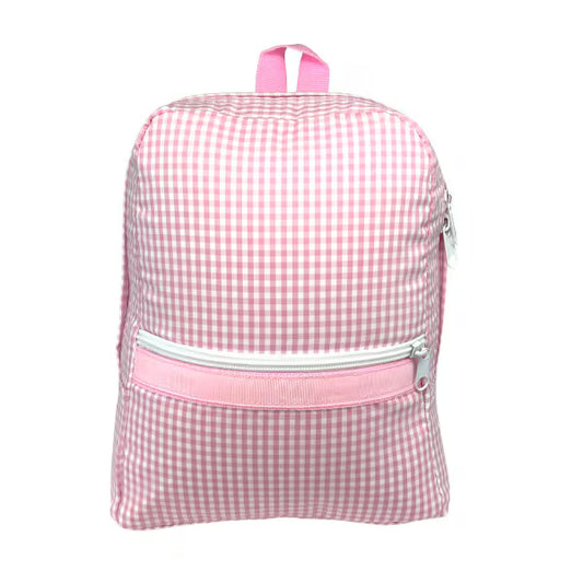 Pink Gingham Medium Knapsack