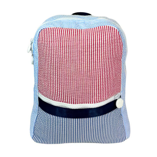 Knapsack Small - Yankee Doodle Seersucker