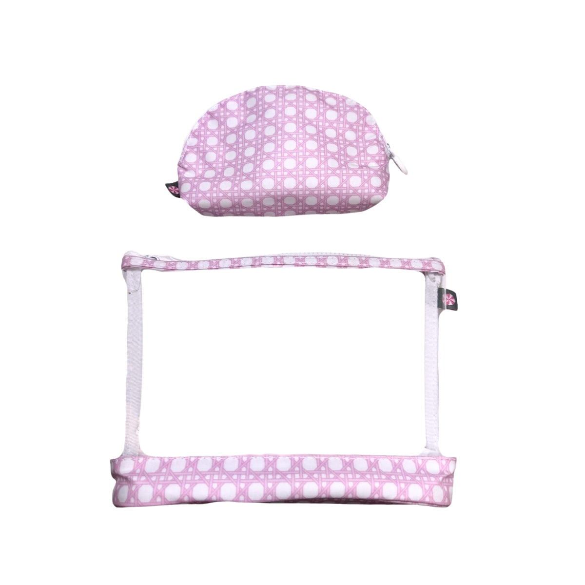 Water Resistant Jet-Set Cosmetic Case - Pink Bungalow