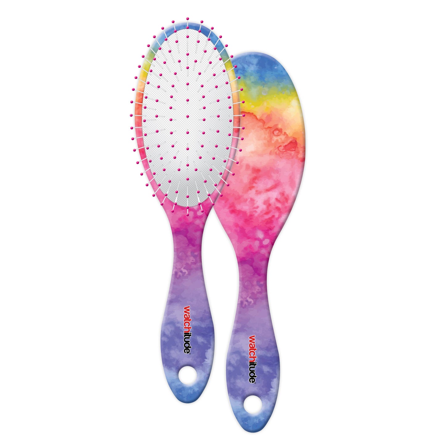 Scented Hairbrush - Rainbow Tie Dye