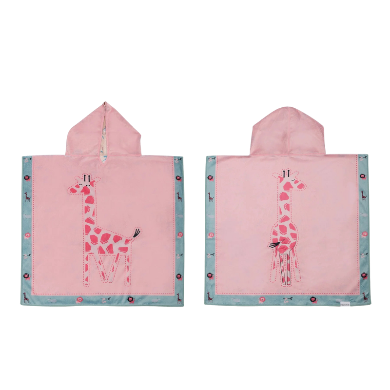 Poncho Cover Up- Giraffe