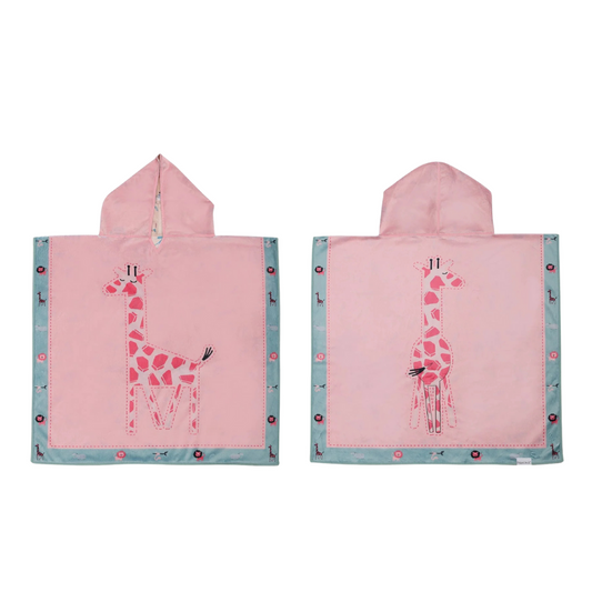 Poncho Cover Up- Giraffe