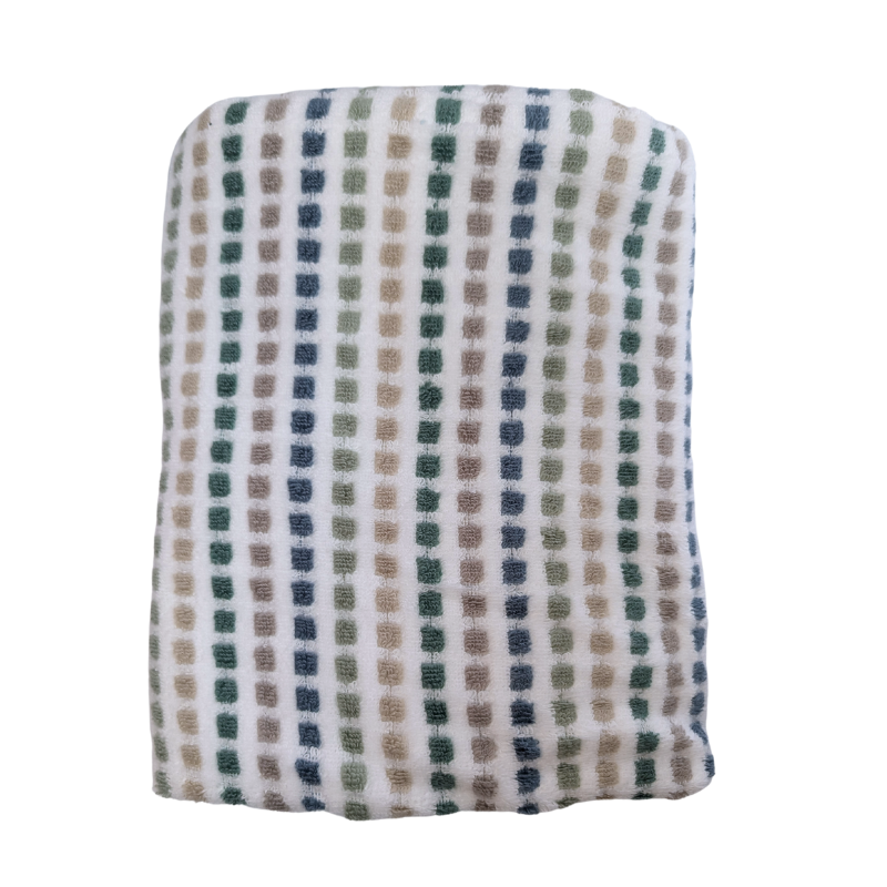 Hooded Towel - Green Bricks