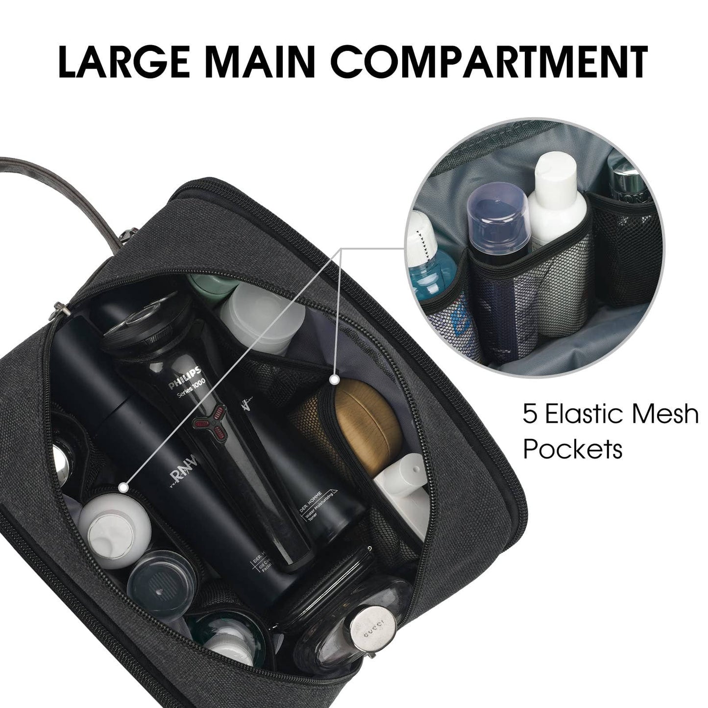 Canvas Travel Toiletry Bag