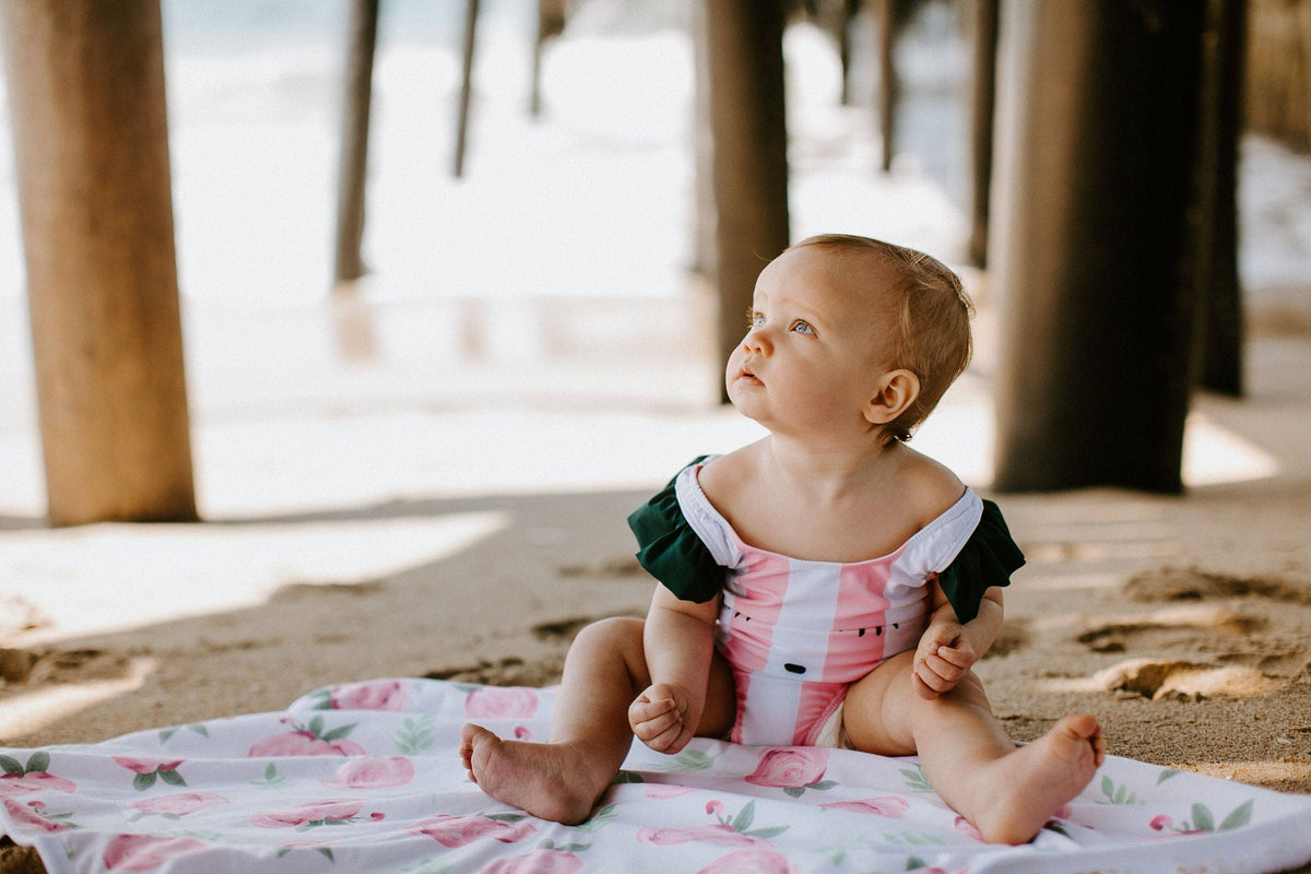Baby Knit Hooded Towel - Grace