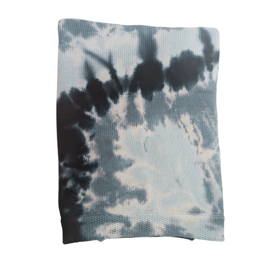 Cotton Knit Tie Dye Blanket Blue