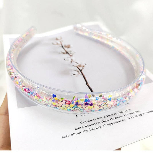 Shaker Headband - Sequin heart