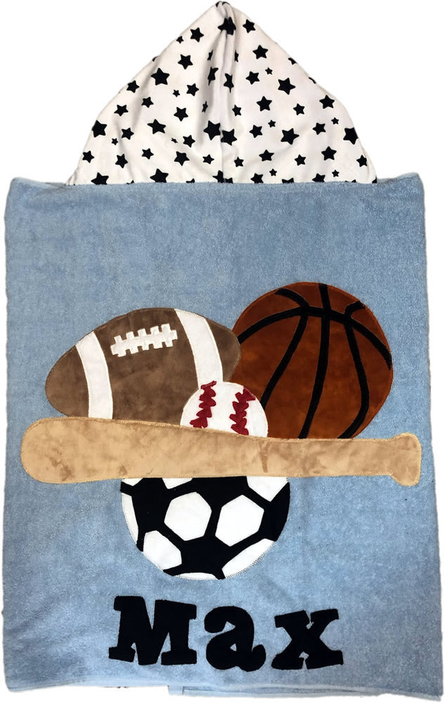 All-Star Plush Minky Hooded Towel