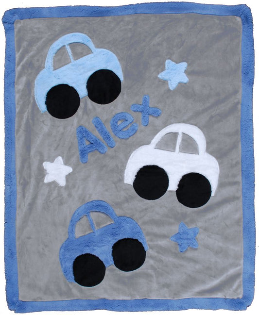 Cars Cars Cars Plush Minky Blanket