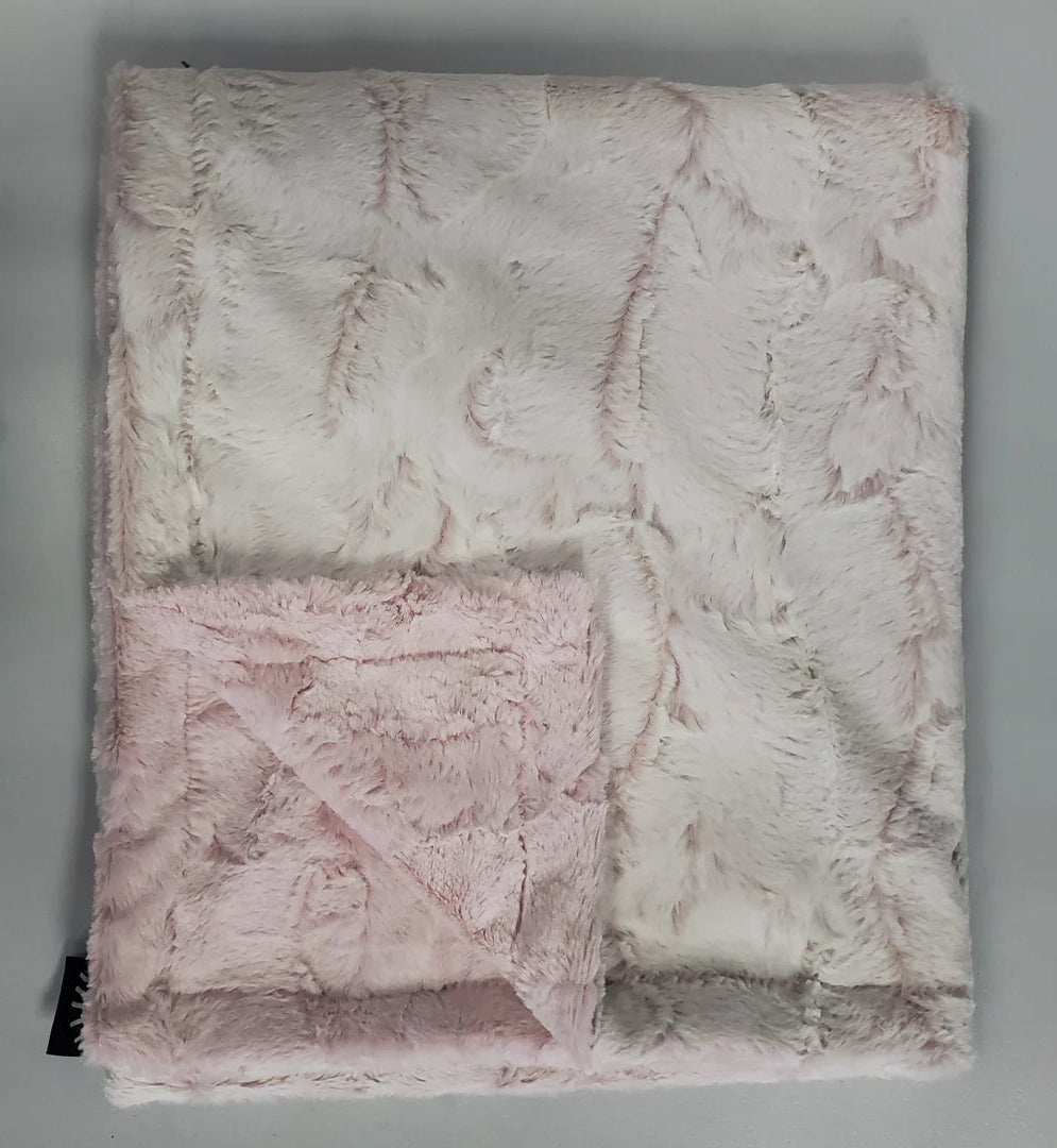 Minky Blanket Frosted Rosewater