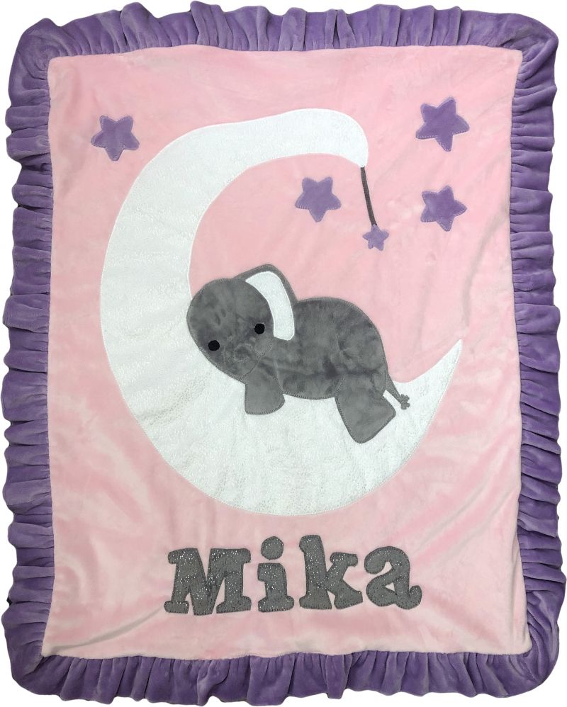 Good Night Moon Plush Minky Blanket