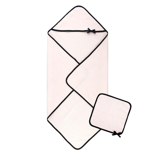 Hooded Baby Towel Gift Set - Bows