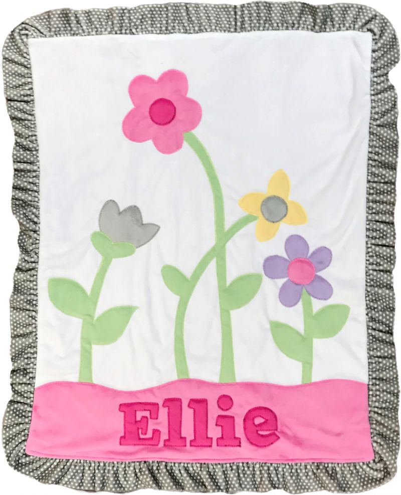 Petal Pusher Plush Minky Blanket