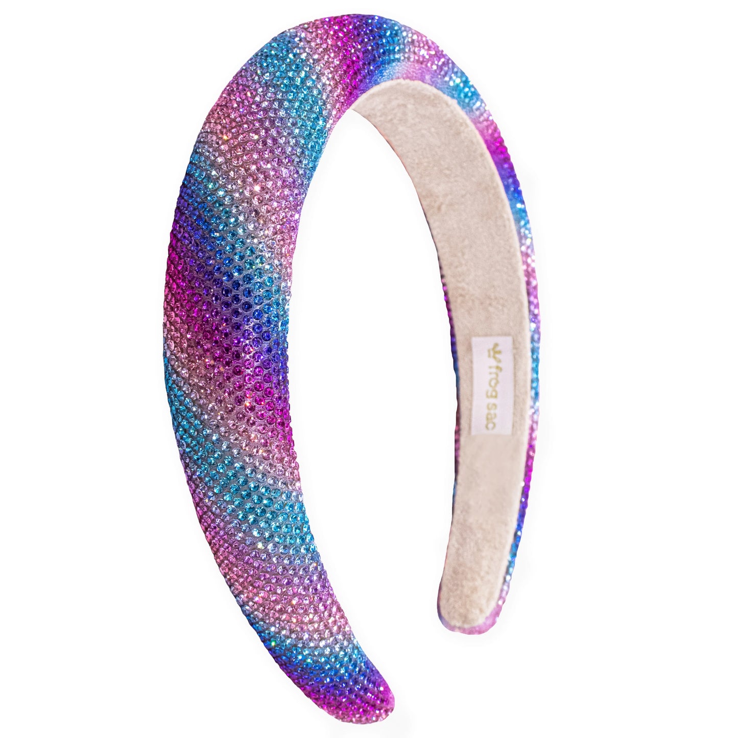 Headband - Rhinestone - Rainbow