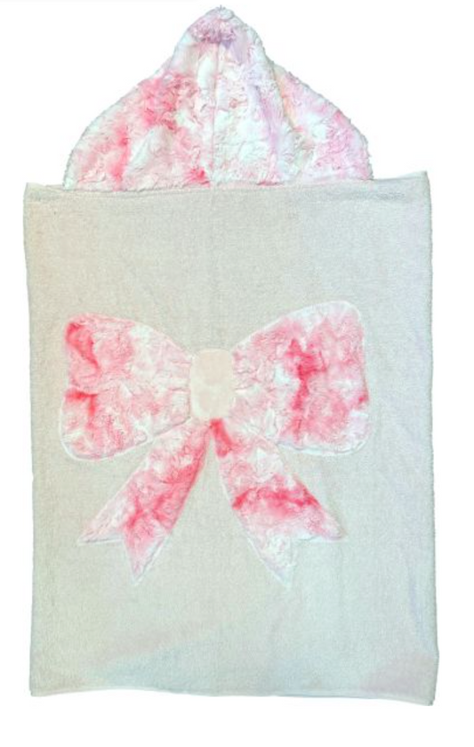 Bow-tiful Minky Hooded Towel