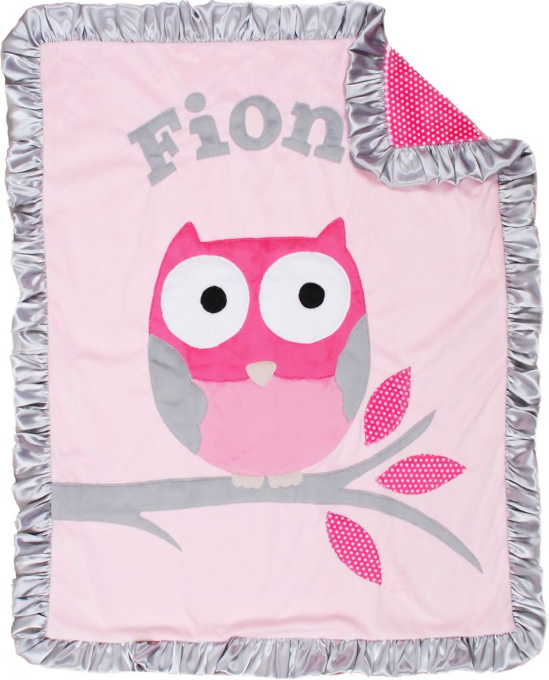 The Hoo Plush Minky Blanket