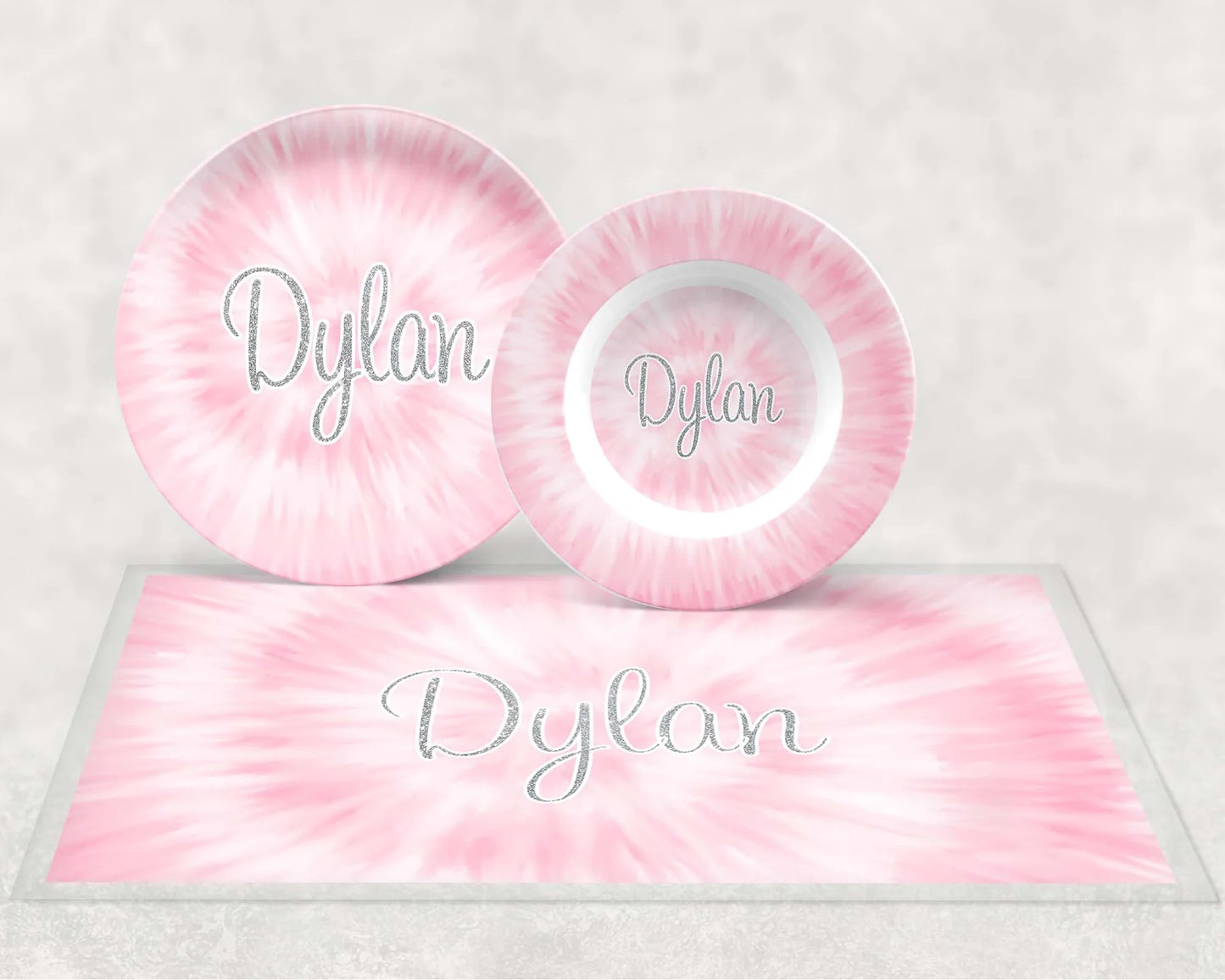 Dishware - Tie Dye Light Pink