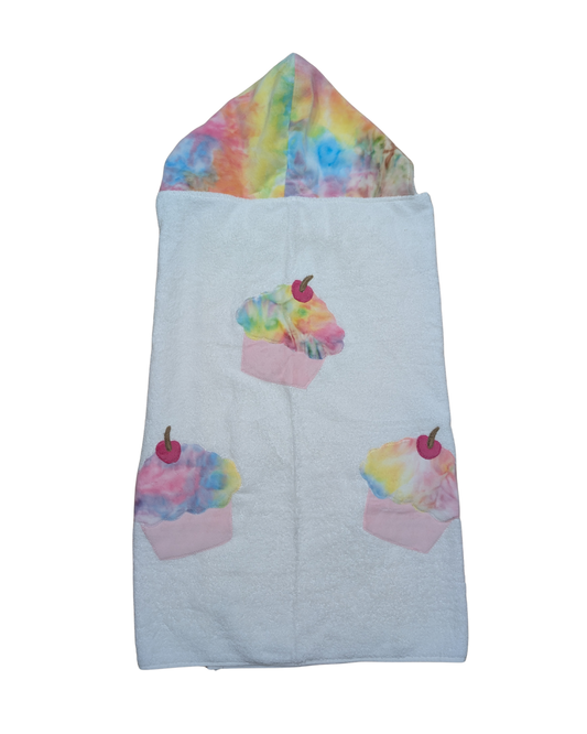 *Stock* Boogie Baby Hooded Towel - Triple Cupcake