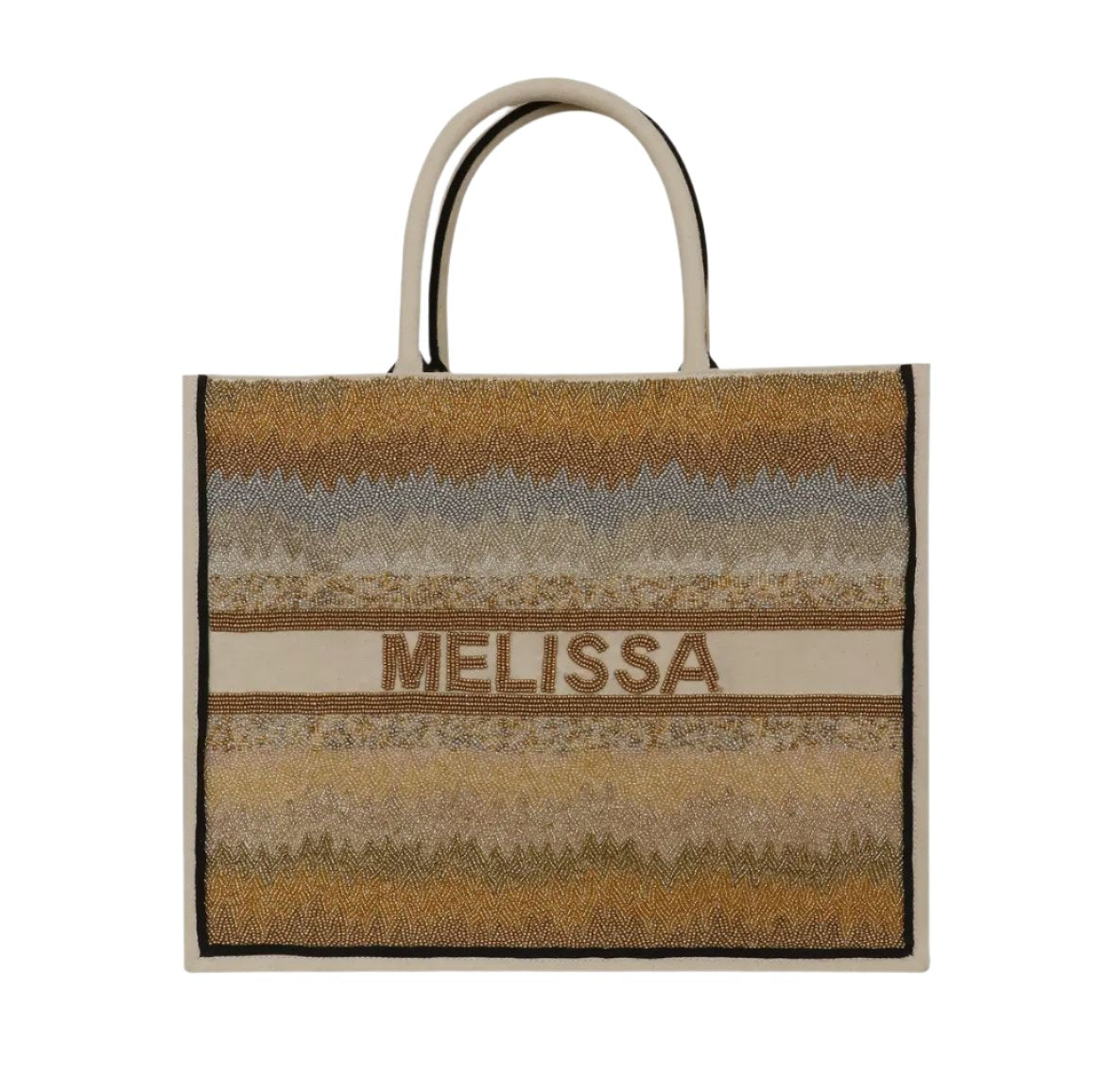 Beaded Tote - Metallic Ombre