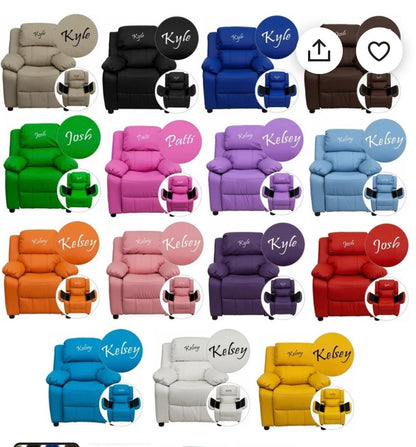 Kids Recliner - All colors!