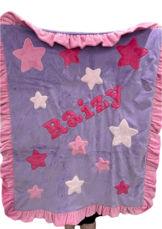 Stellarific Purple Plush Minky Blanket