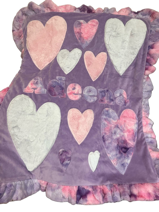 Heartarrific Plush Minky Blanket