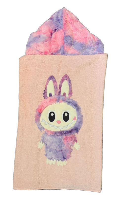 Lafufu Plush Minky Hooded Towel