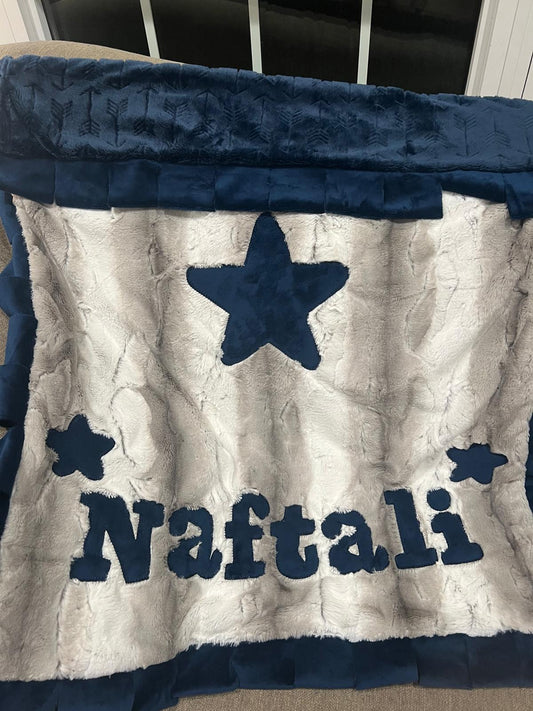 Basic Stars - Navy and Grey