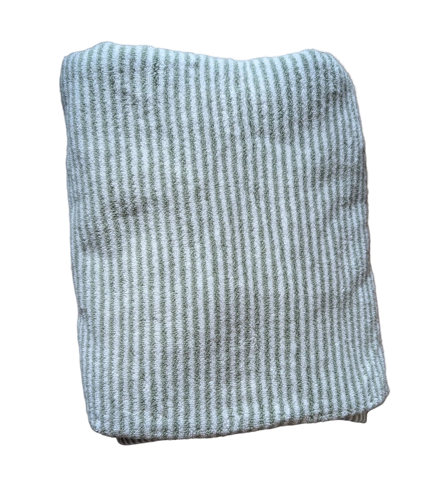 Hooded Towel - Green stripe