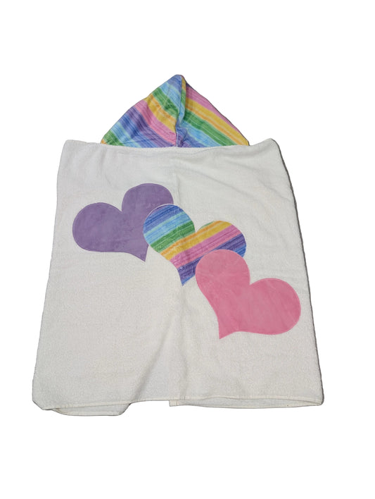 Boogie Baby Hooded Towel - Triple Hearts