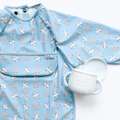 The Grayson Long Sleeve Bib - Baseball