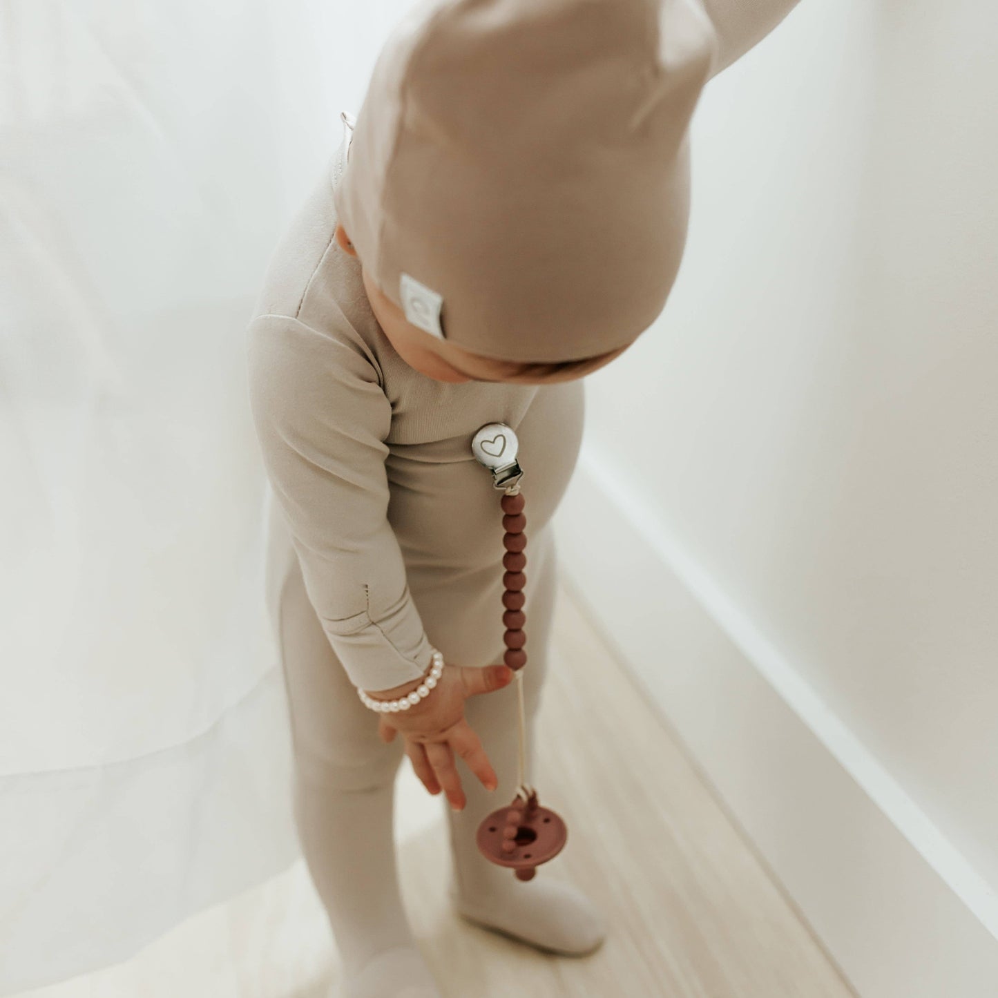 Pacifier Clip: Ballet Slippers