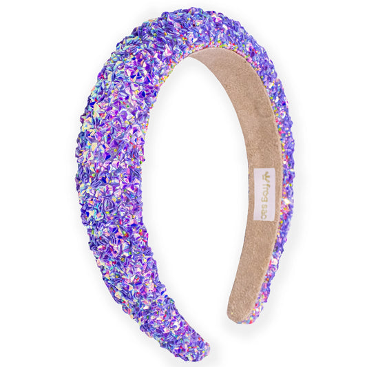 Headband - Chunky Sequin - Purple