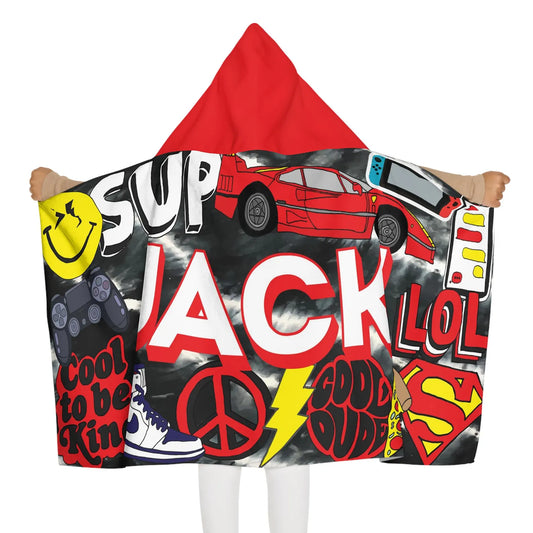 Sticker Style Hooded Towel - Cool Dude