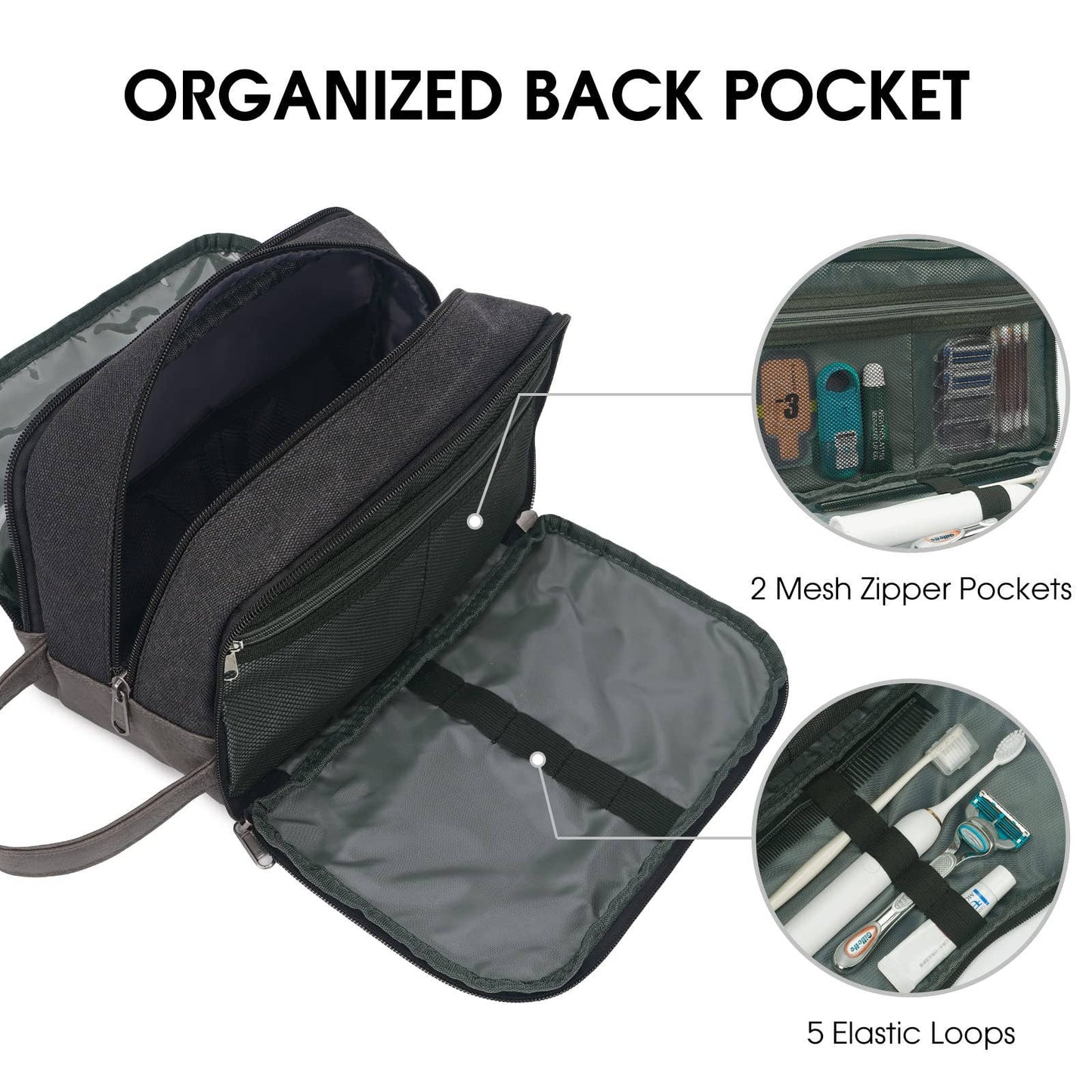 Canvas Travel Toiletry Bag